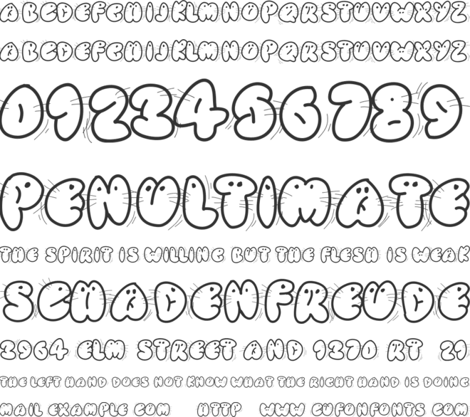 Animaletters font preview