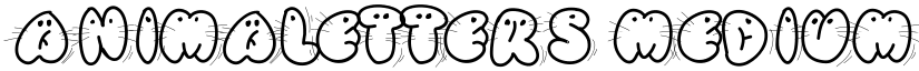 Animaletters Medium font