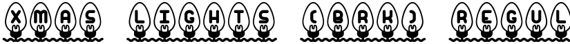 Xmas Lights (BRK) Regular font