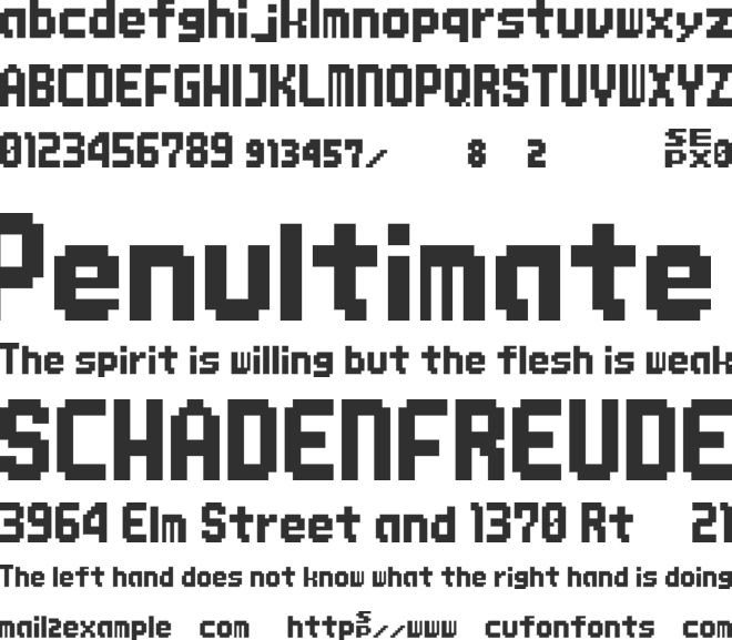MMBNThick font preview