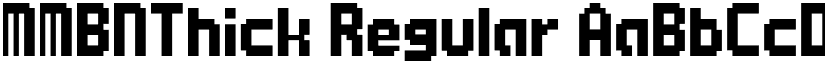 MMBNThick Regular font