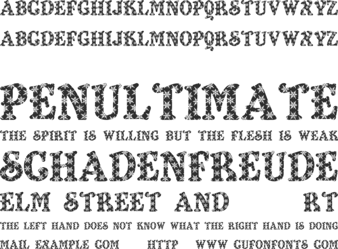 Kiddy Flakey font preview