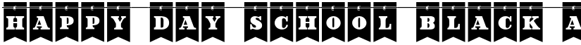 Happy Day School Black font