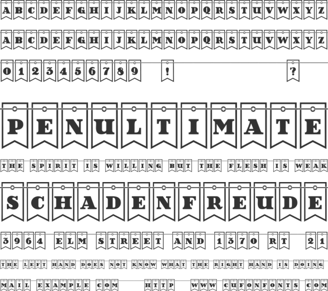 Happy Day School font preview