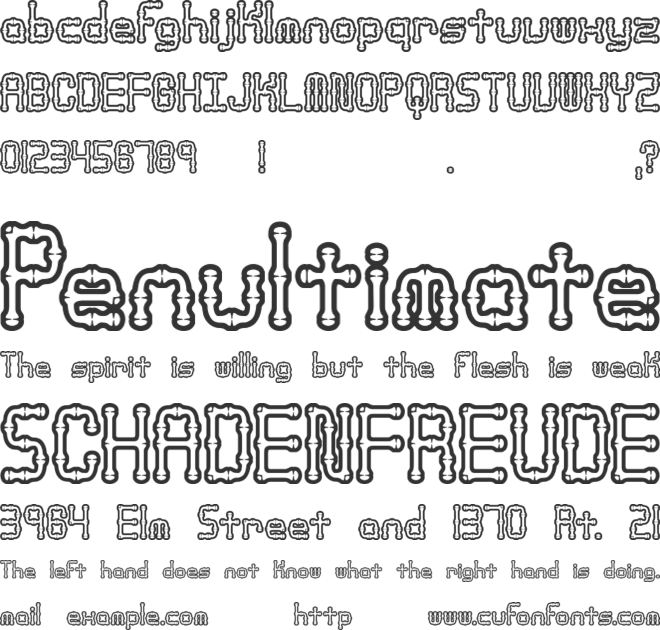 Arthritis (BRK) font preview