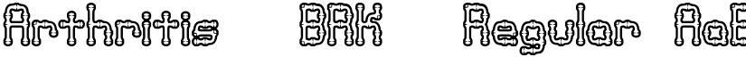 Arthritis (BRK) Regular font