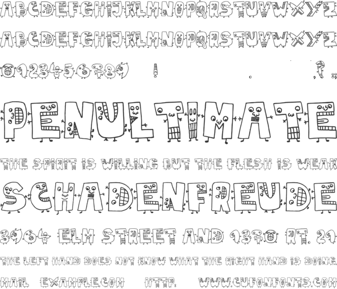 JMH Mariana Blanca font preview