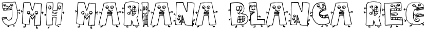 JMH Mariana Blanca Regular font