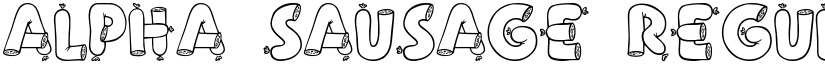 Alpha Sausage Regular font
