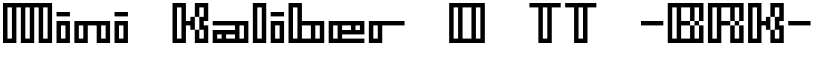 Mini Kaliber O TT -BRK- font