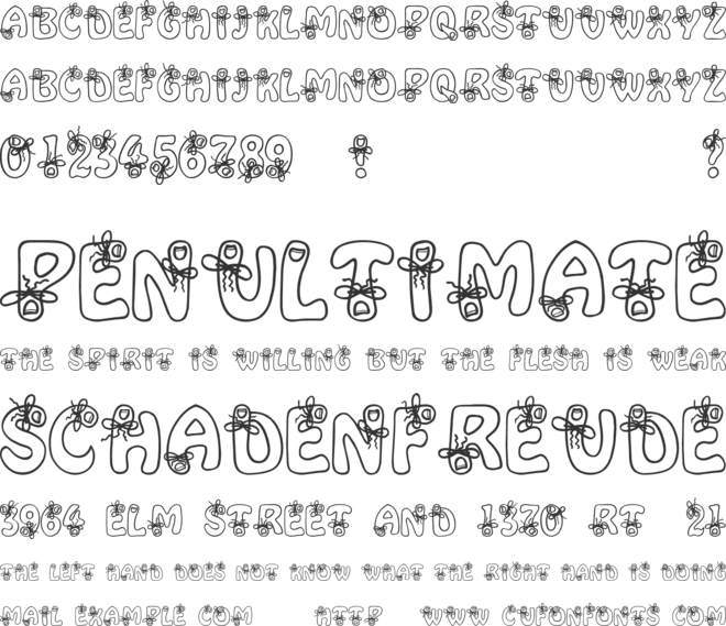 Alpha Remember font preview