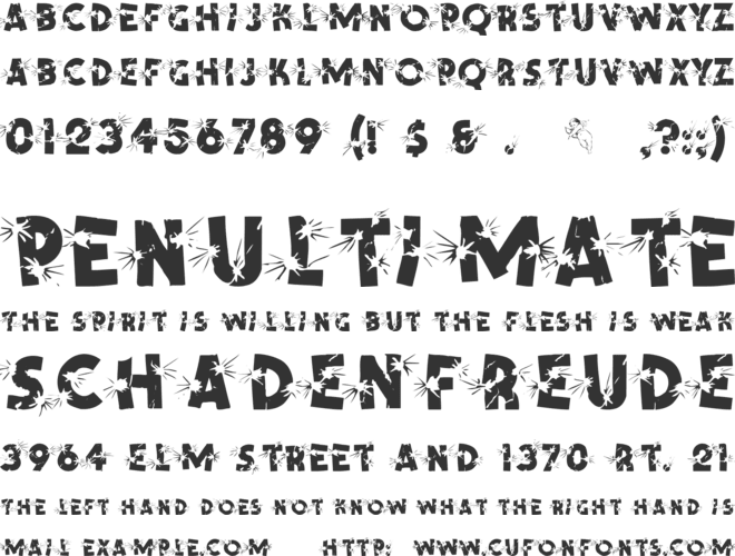 Shotling font preview