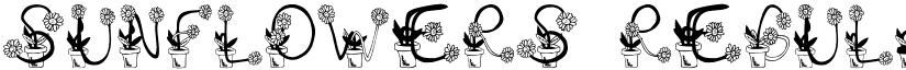 Sunflowers Regular font