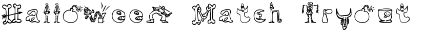 Halloween Match Tryout font