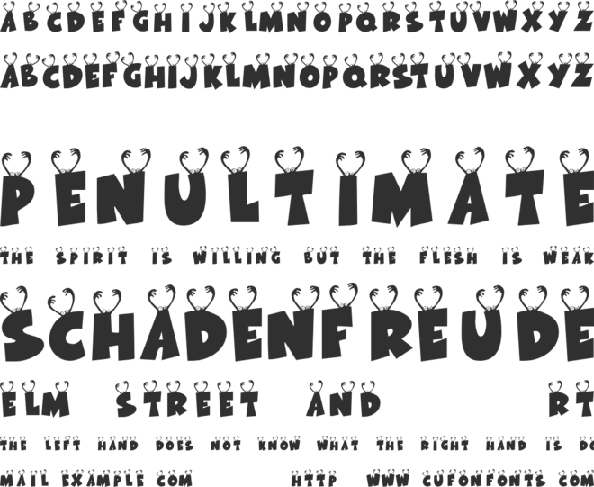 KR Ookie Bookie font preview