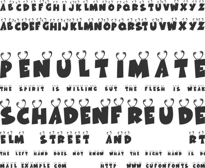 KR Ookie Bookie font preview