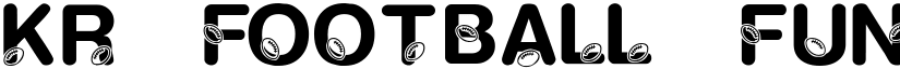 KR Football Fun Regular font