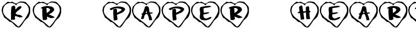 KR Paper Hearts Regular font