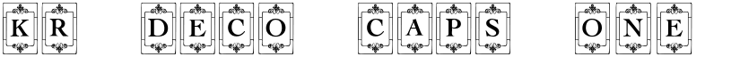 KR Deco Caps One Regular font