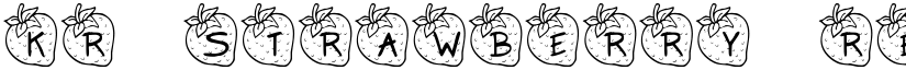 KR Strawberry Regular font