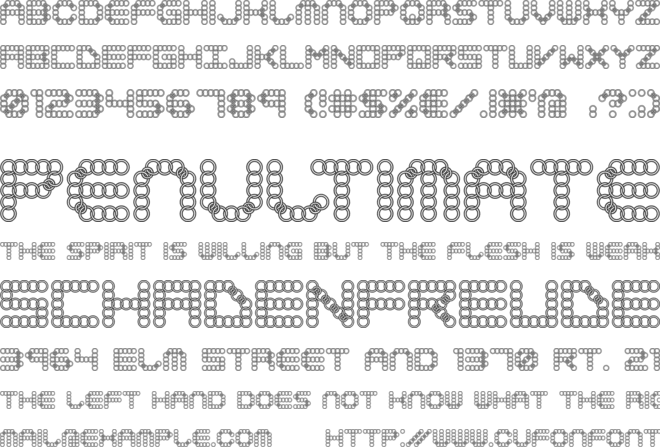 LYNX BRK font preview