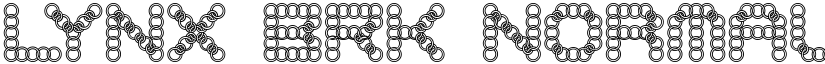 LYNX BRK Normal font