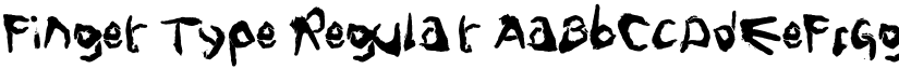 Finger Type Regular font
