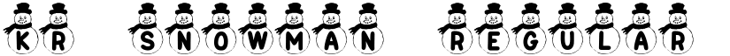 KR Snowman Regular font
