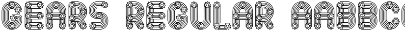 Gears Regular font