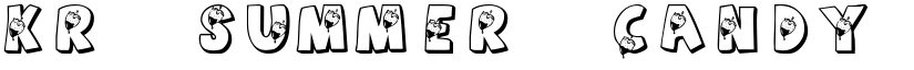 KR Summer Candy Regular font
