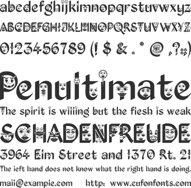 Kingthings Facetype font preview