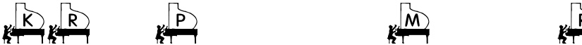 KR Piano Man Regular font