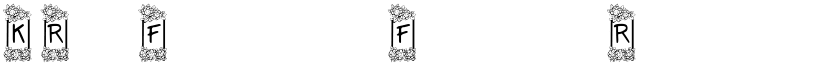 KR Flower Frame Regular font