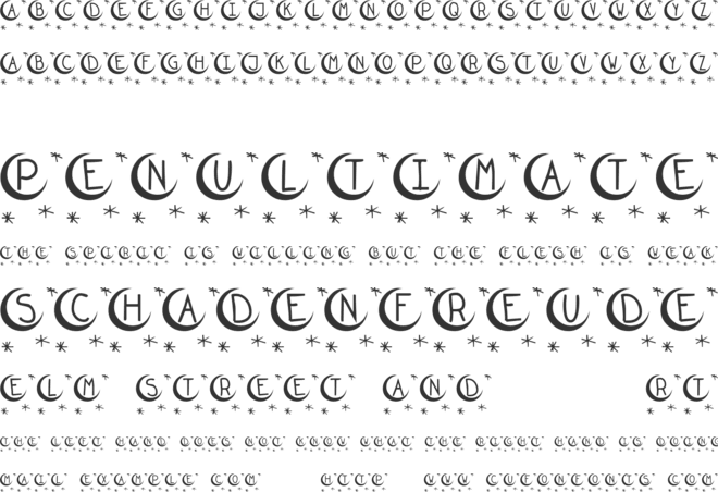 KR Twinkle font preview