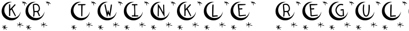 KR Twinkle Regular font