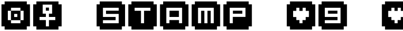 BM stamp A9 font