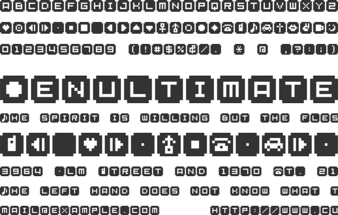 BM Stamp font preview