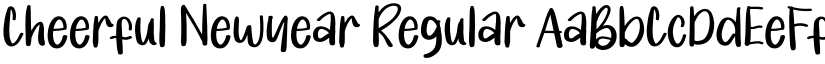 Cheerful Newyear Regular font