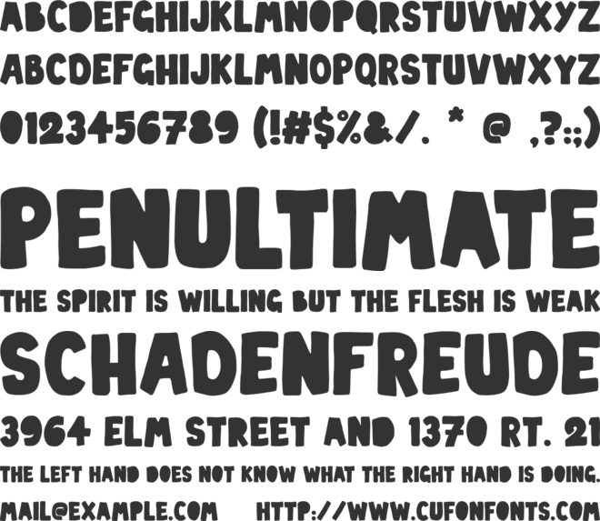 Baby Party font preview