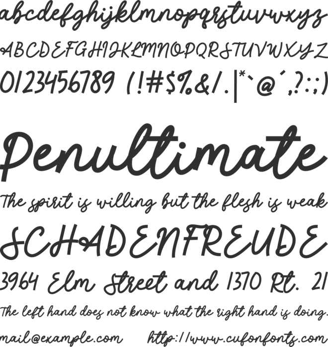 Greatday font preview