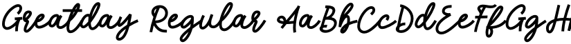 Greatday Regular font