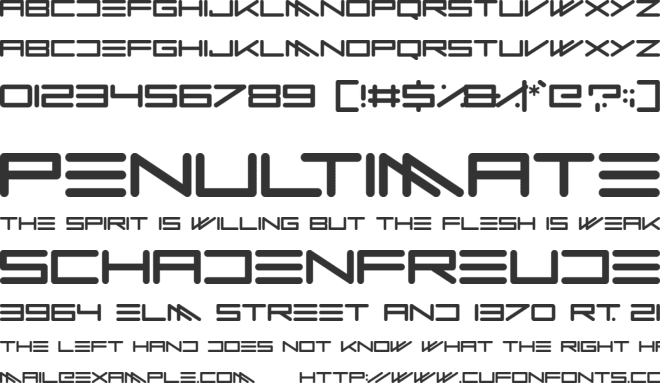 Kozmik Vibez font preview