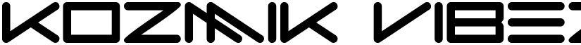 Kozmik Vibez Regular font