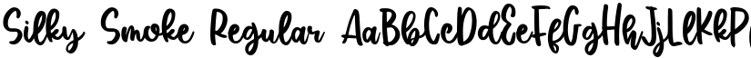 Silky Smoke Regular font
