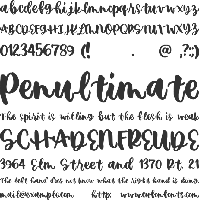 Kwisela font preview