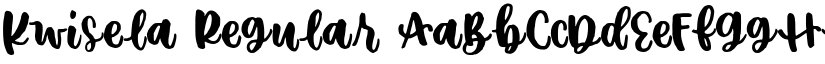 Kwisela Regular font