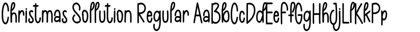 Christmas Sollution Regular font
