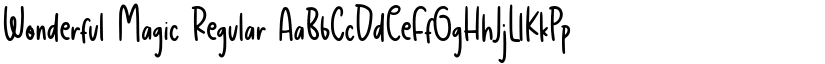 Wonderful Magic Regular font