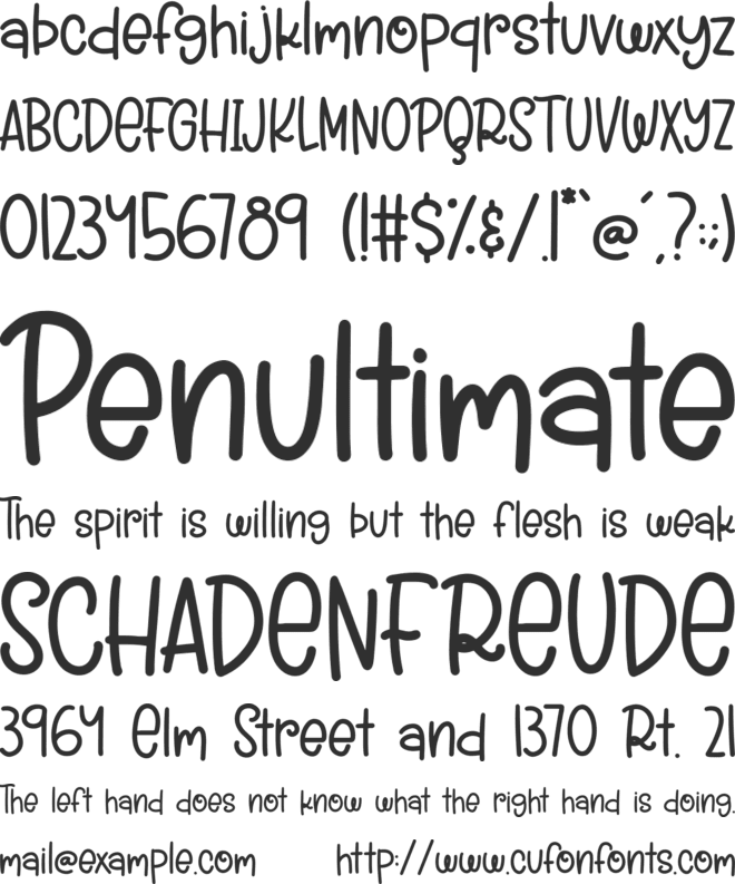 Winter Wishes font preview