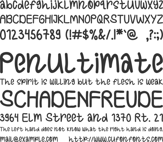 MenoohHarisoota font preview